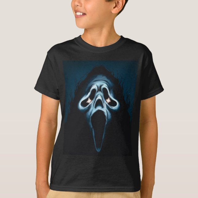 Creepy Ghost Face T shirt (Front)