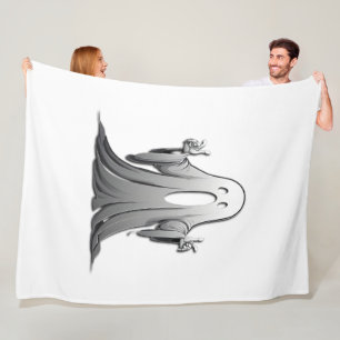 Creepy Ghost of Salem Fleece Blanket
