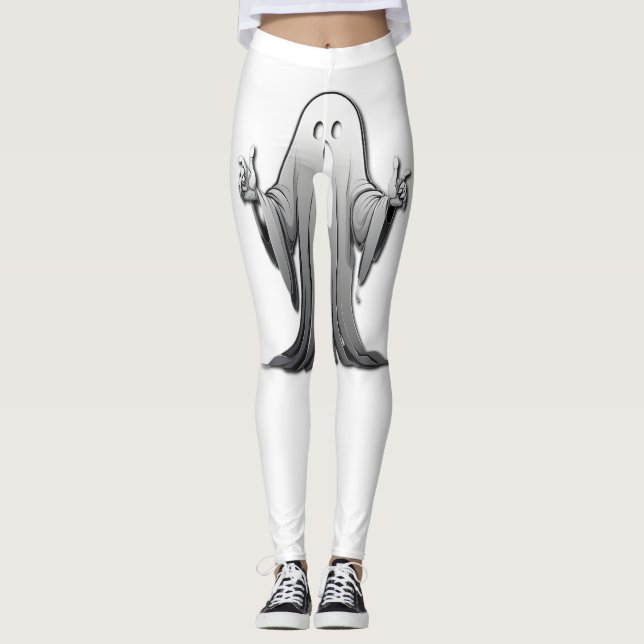 Creepy Ghost of Salem Leggings (Front)