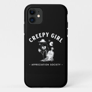 Creepy Girls Appreciation Society - Goth Girl Logo Case-Mate iPhone Case