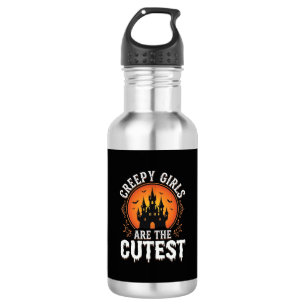 Creepy Girls Are The Cutest Gothic Halloween Desig 532 Ml Water Bottle