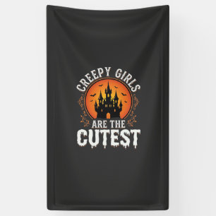 Creepy Girls Are The Cutest Gothic Halloween Desig Banner