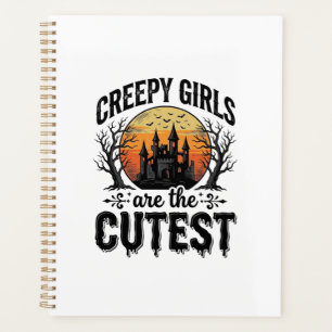 Creepy Girls Are The Cutest Halloween Vector Desig Planner