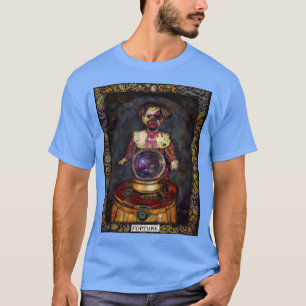 Creepy Goth Dark Art Grunge Tarot Fortune Doll Pag T-Shirt