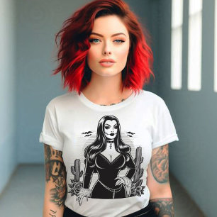 Creepy Goth Woman T-Shirt