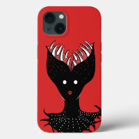 Creepy gothic demon girl horror