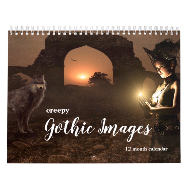 Creepy Gothic Images 2026 Calendar (Cover)