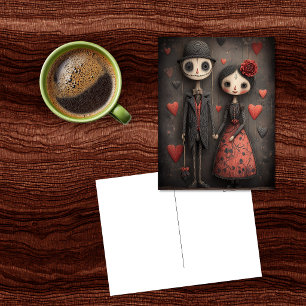 Creepy Gothic Marionette Postcard