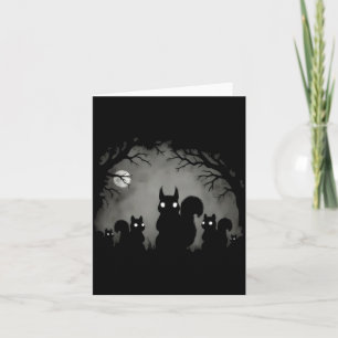 Creepy Gothic Squirrel Aesthetic Horror Grunge Card