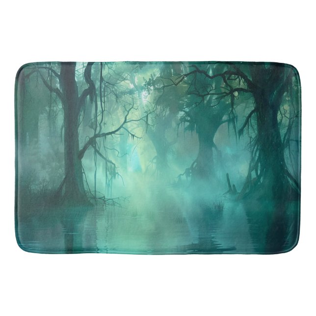 Creepy Green Swamp  Bath Mat (Front)
