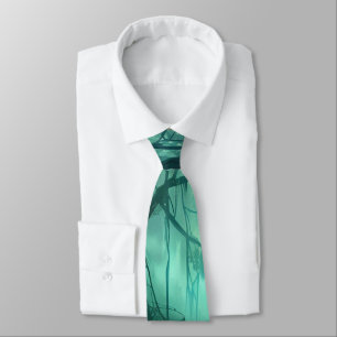 Creepy Green Swamp Tie