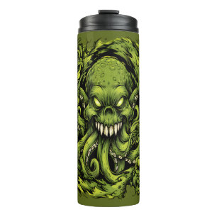Creepy Green Tentacle Monster Thermal Tumbler