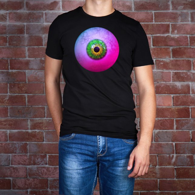 Creepy Gross Purple Green Eye Halloween T-Shirt (Creator Uploaded)