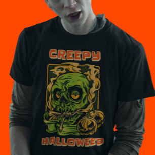 Creepy Halloweed Scary Funny Halloween T-Shirt