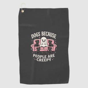 Creepy Halloween Dogs Because People Are Creepy Golf Towel