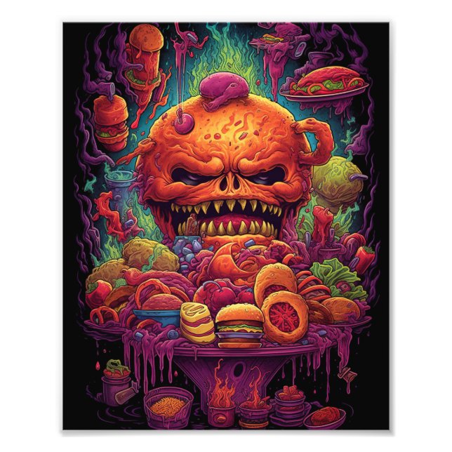 Creepy Halloween Food Photo Print (Front)