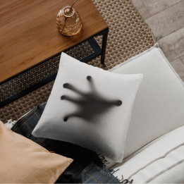 Creepy Halloween Ghost Hand Throw Pillow