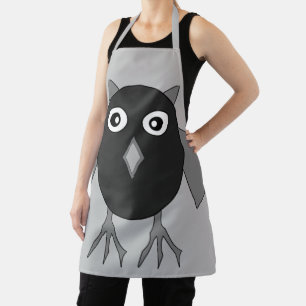Creepy Halloween Owl Apron