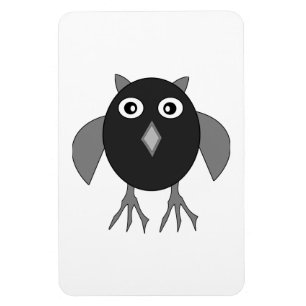 Creepy Halloween Owl Magnet