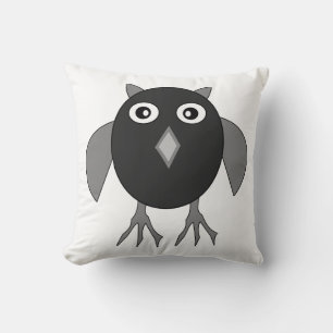 Creepy Halloween Owl Pillow