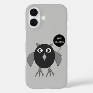 Creepy Halloween Party Owl iPhone 16 Case