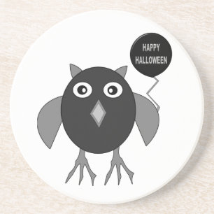 Creepy Halloween Party Owl Coasters