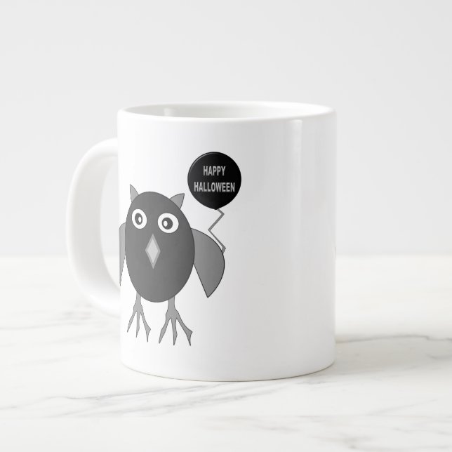 Creepy Halloween Party Owl Mug (Front Left)
