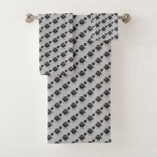 Creepy Halloween Party Owl Patterned Towels