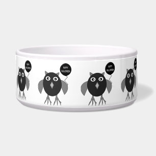 Creepy Halloween PartyOwl Pet Bowl