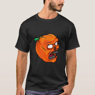 Creepy Halloween Pumpkin Face Halloween Party Fun T-Shirt