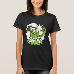 Creepy Halloween Shirt Scary Monster Chef Cook