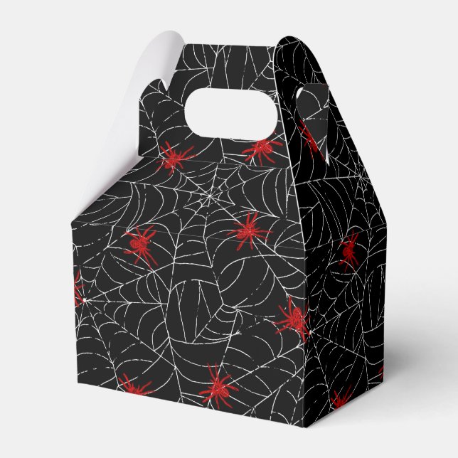 Creepy Halloween Spider Web Favour Box (Front Side)