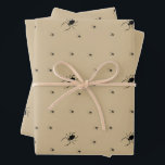 Creepy Halloween Spider Wrapping Paper<br><div class="desc">This creepy spider Halloween wrapping paper is perfect for that present to that special person in your family, or to a friend. This 3 pack contains the spooky design in the color Sepia. Please message me if you would like to personalize this product. Please show your support by checking out...</div>