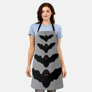 Creepy Halloween Vampire Bat Apron