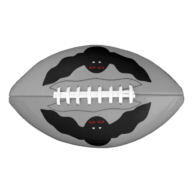 Creepy Halloween Vampire Bat Football (Front)