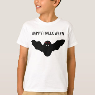 Creepy Halloween Vampire Bat Kids Custom T Shirt
