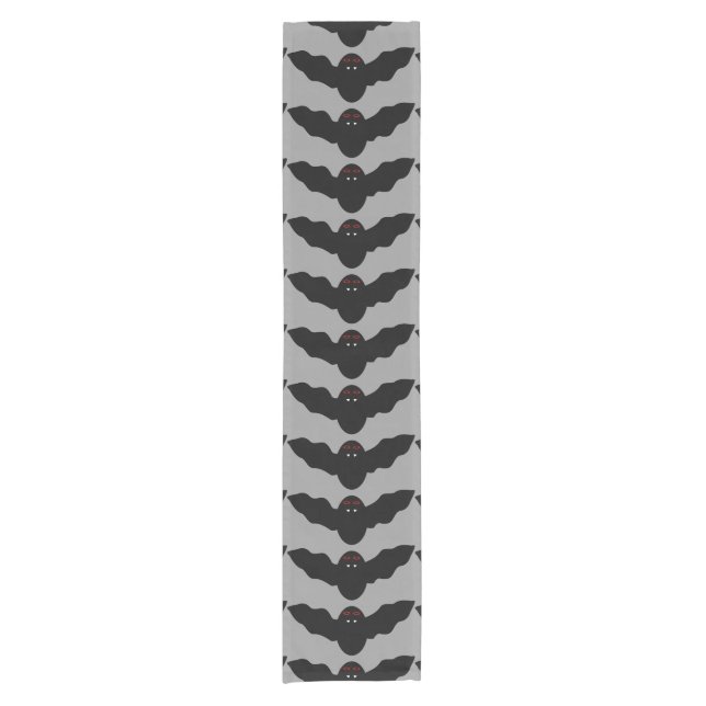 Creepy Halloween Vampire Bat Table Runner (Front)