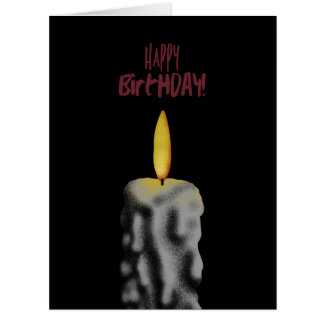 Creepy Happy Birthday Candle