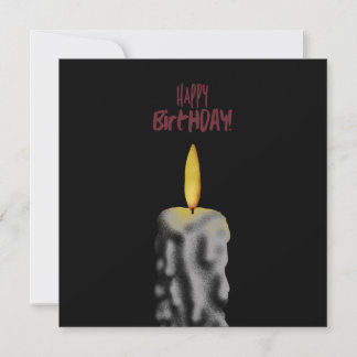Creepy Happy Birthday Candle Card