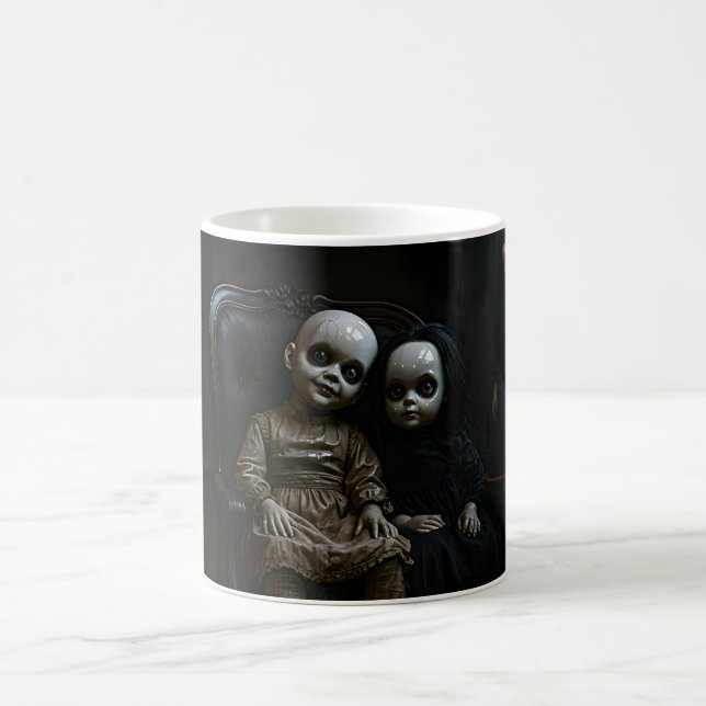 Creepy Haunted Dolls Coffee Mug (Center)