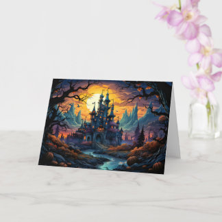 Creepy Haunted House | Happy Halloween Card