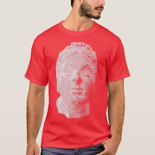 Creepy Head of a Woman from a Roman Empire Statue  T-Shirt