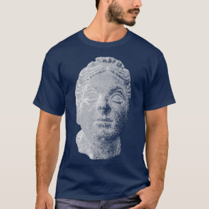 Creepy Head of a Woman from a Roman Empire Statue T-Shirt
