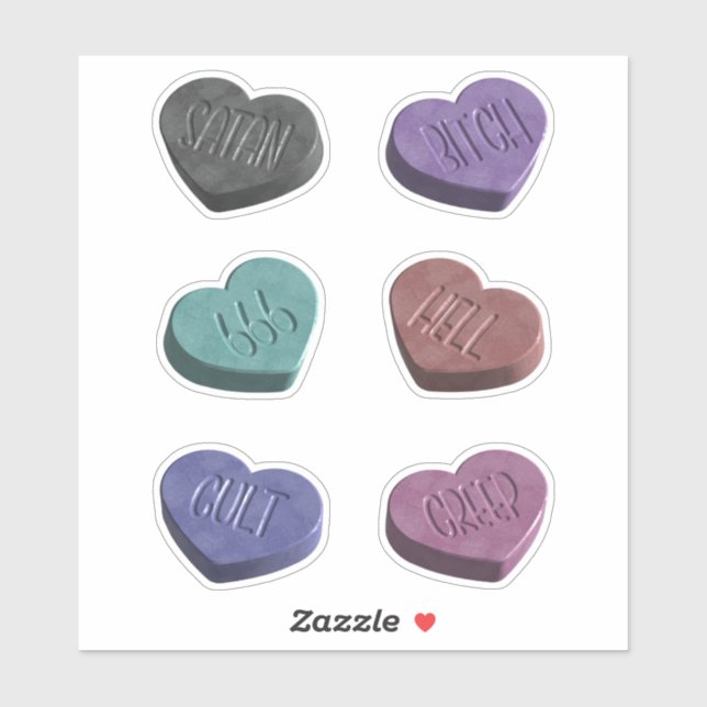 Creepy Hearts Candy  (Sheet)