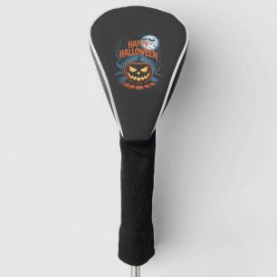 Creepy Jack O Lantern Halloween Golf Head Cover