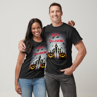 Creepy Jack o' Lantern Halloween Pumpkin Party T-Shirt