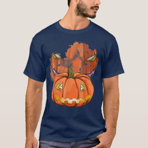 Creepy Jack O Lantern Spooky Halloween Costume Sca T-Shirt
