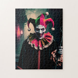 Creepy Jester  Jigsaw Puzzle