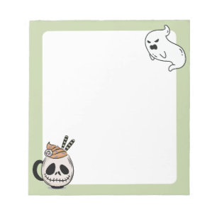 Creepy Kawaii Ghoul Mug and Ghost Notepad