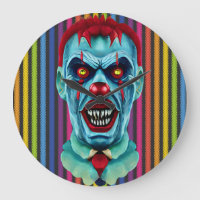 Creepy Killer Zombie Clown Horror Art
